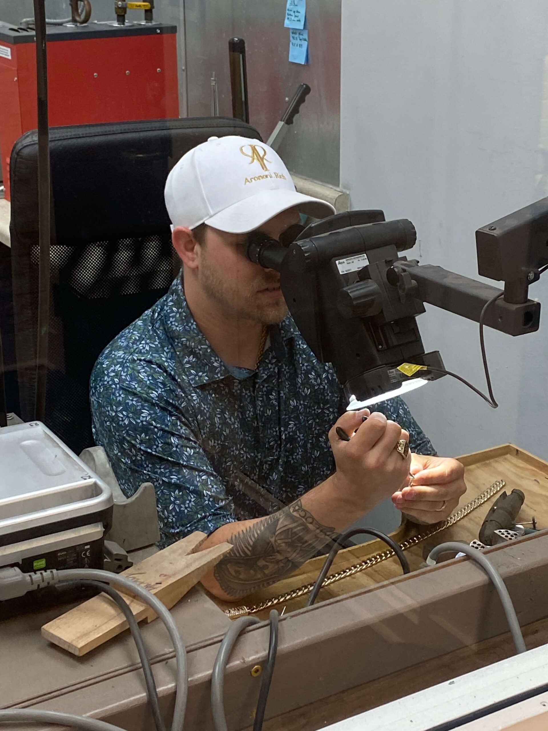 Jeweler Rich Sweet Working at bench